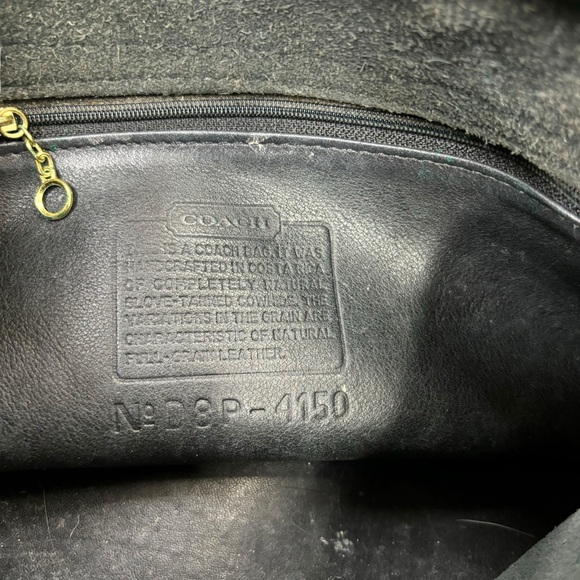 VINTAGE COACH FLETCHER black Bag 4150 Crossbody Black - Picture 7 of 12